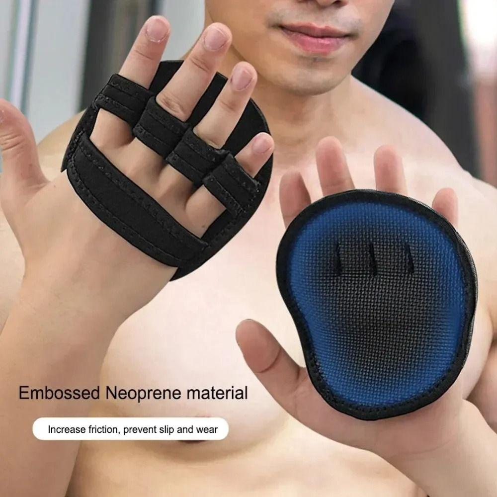 1 pair Palm Protection Powerlifting Gym Gloves Breathable Guard Fitness Gloves  Weightlifting