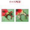 Christmas Headband LED Lights Christmas Gifts Snowflake Xmas Tree Hair Band Christmas Decorations for Girls Women New Year Gifts