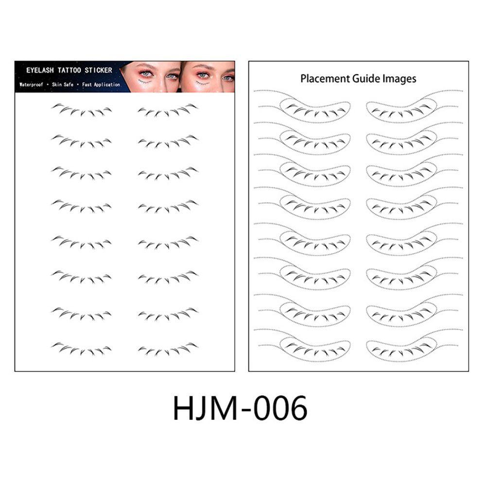 Lower Eyelash Tattoo Long-Lasting Waterproof And Sweatproof Simulation 3D False Eyelash Enlarge Double Under Eye Eyelash Sticker