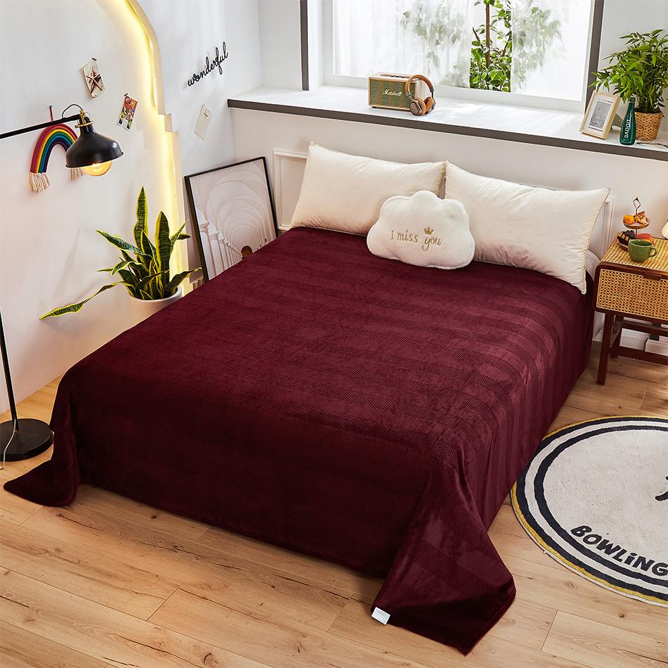 Winter Warm Hautfreundliche Fleece Tagesdecke Sofa Decke Flanell Atmungsaktive Überwurf Steppdecke Tagesdecke Bettlaken Couch Bettwäsche