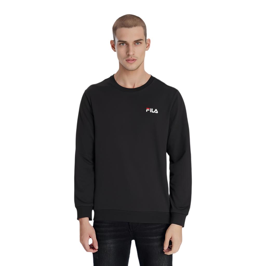 Fila Sweatshirts Unisex Black Crew Neck Moderate Other FS2POF1101X-BLK