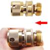 Brass 3/4Inch Threaded Quick Connector, Garden Water Connector, Car Washing Machine Male/Female 3/4Inch