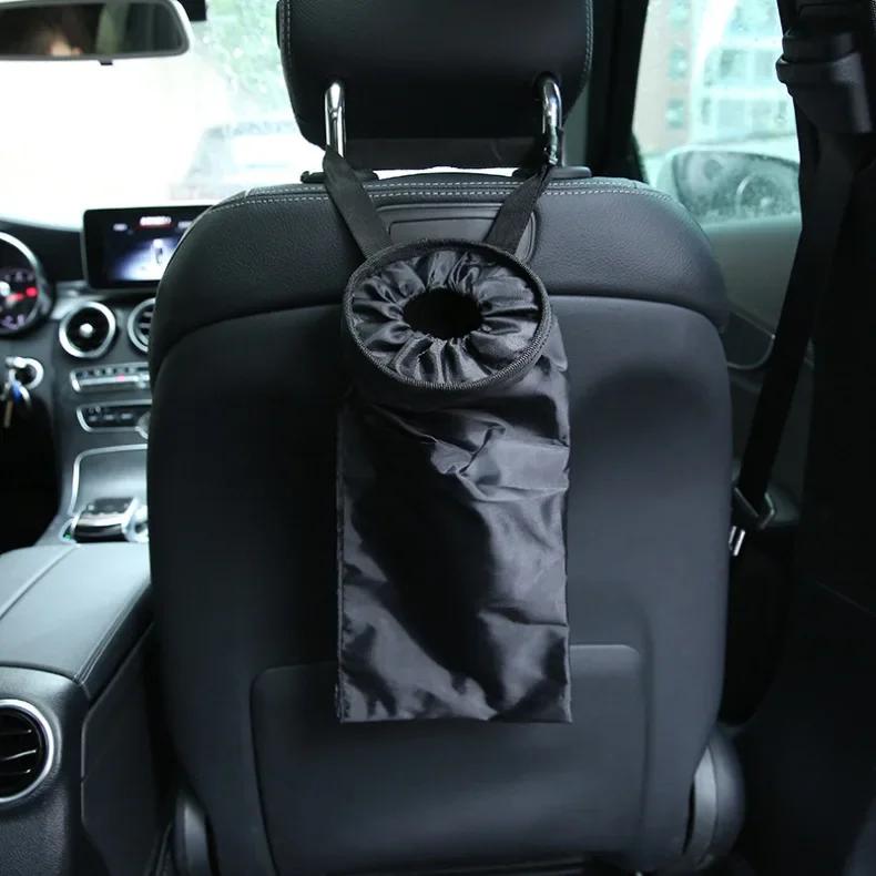 Car Seat Back Trash Holder Hang Litter Bag Garbage Storage Rubbish Container Oxford Cloth Car Waste Bins Cleaning Tools