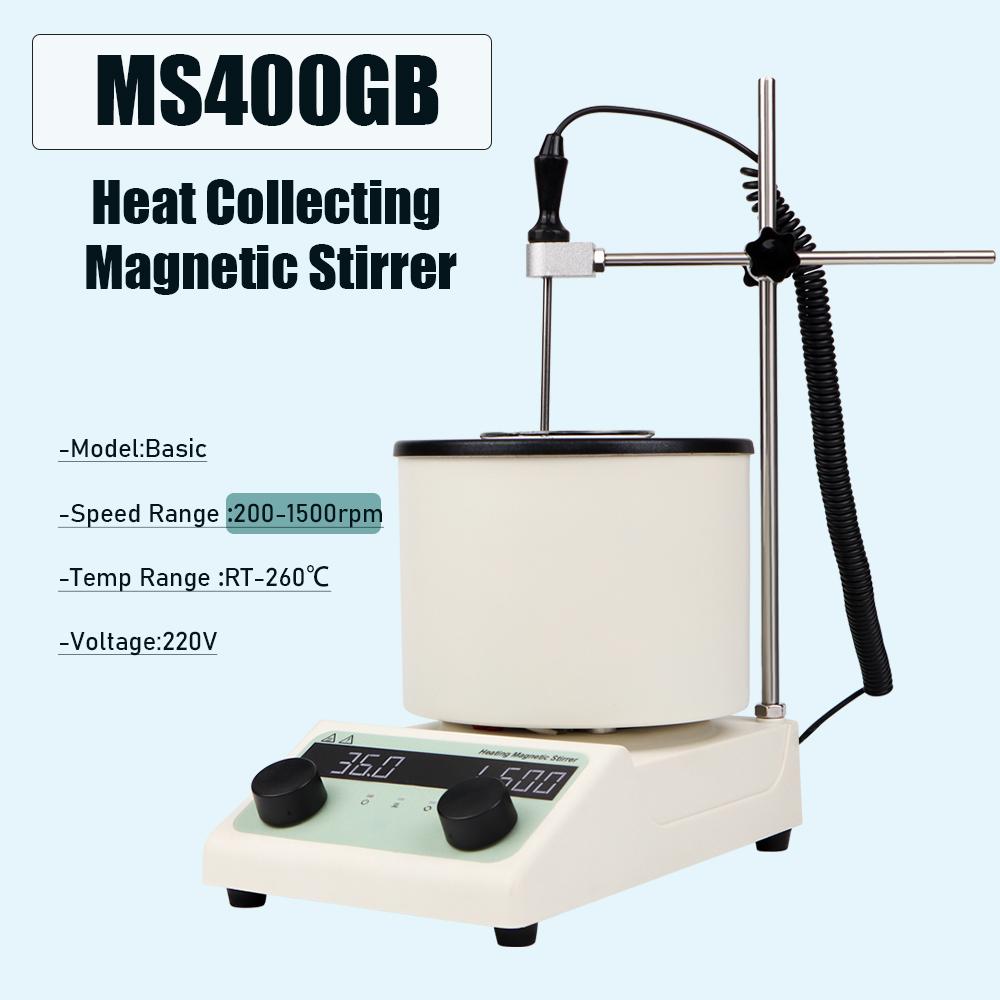 1L Constant Temperature Magnetic Stirrer Heating Stirring Pot Laboratory Digital Display Vortex Mixer Hot Plate 220v 1500RPM