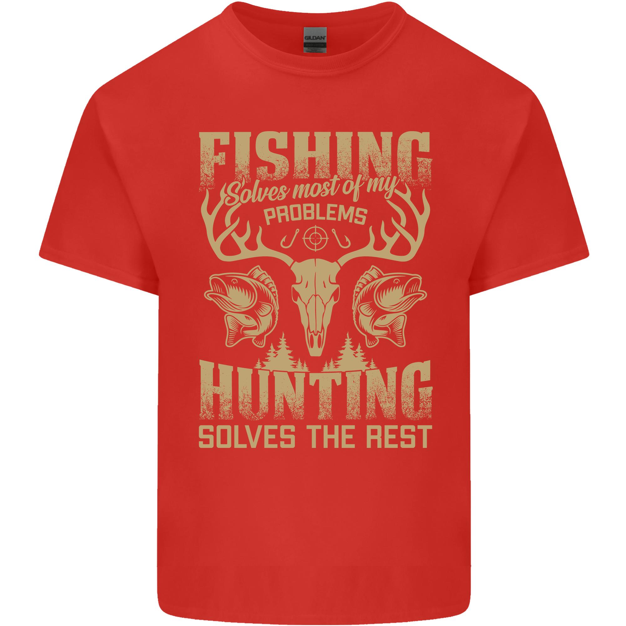 Fishing Hunting FisherUnisex Hunter Funny Unisexs Light Cotton TShirt S