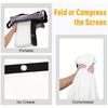 60-150 Inch Foldable Projection Screen Portable Polyester Display Fabric for Outdoor Movies Home Theater Office Meetings