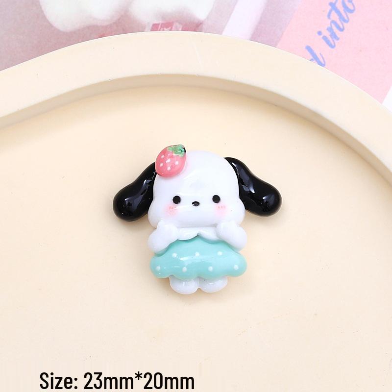 Cute Animal Cartoon Resin Charms & Hair Clip Accessories