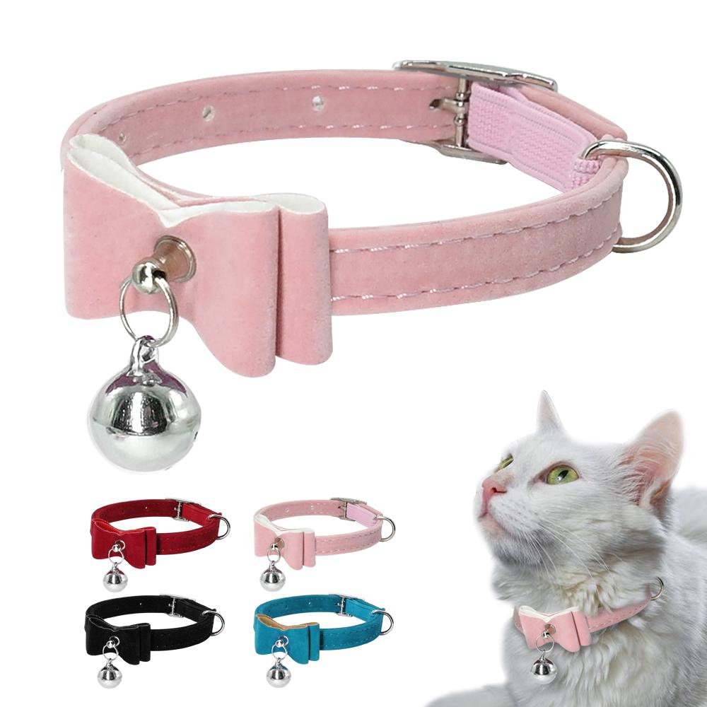 

Кошка воротник с Белл котенок щенок Bowknot воротник cat маленькие собаки воротники розовый синий