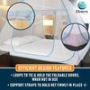 Premium Mosquito Net for Queen Size Double Bed (6 x 6 Feet), Easy Foldable Machardani with Corrosion Resistant PVC Coated Steel Frame