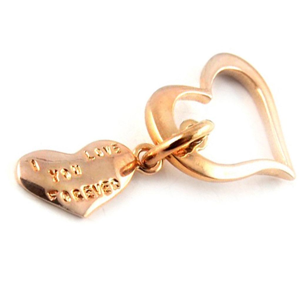 Les Trésors De Lily [D0982] - Gold 'I Love Mom' Pendant /