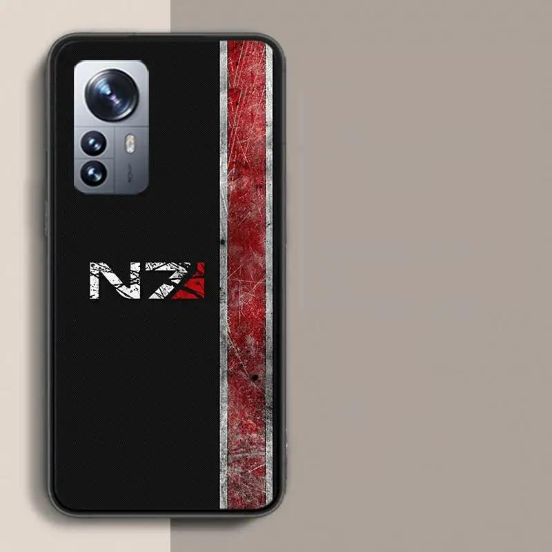 N7 Mass Effect Phone Case For Xiaomi Poco X3 NFC X4 GT M3 M4 M5 M5S X7 X6 X5 F6 Pro F5 F4 Mi F3 F2 Cover TPU Capa Coque Clear Pa
