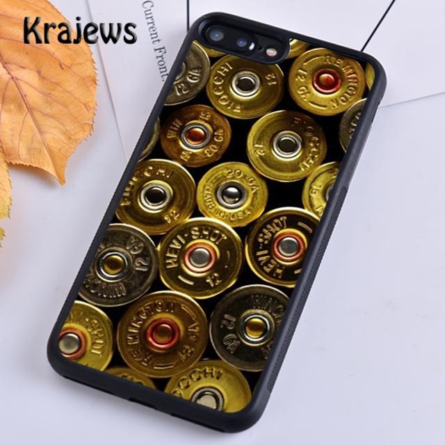 Krajews Vojenská Zbraň Kulky Koláž Kryt na Telefon pro iPhone 14 5 6s 7 8 plus X XR XS 11 12 13 pro max Samsung S21 S22 ultra