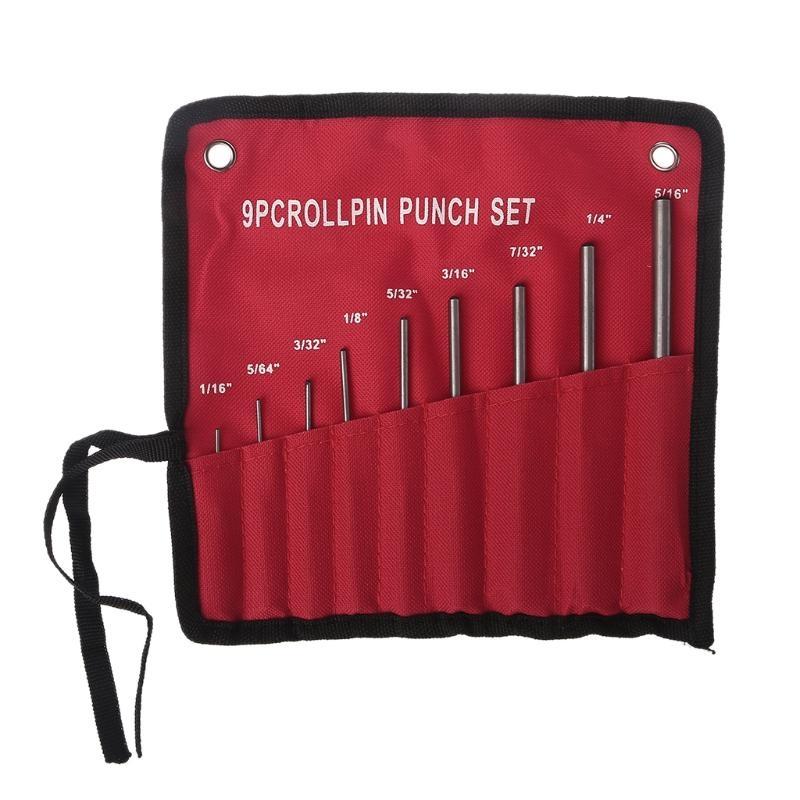 9Pcs Durable Steel Roll Pin Set Tool For Removing Pins Professional top sale