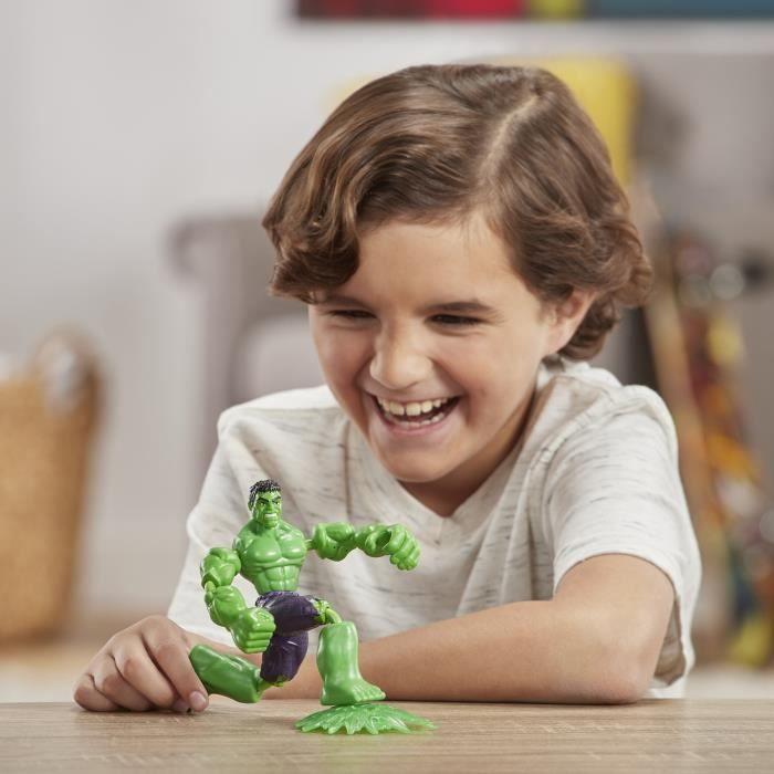 Figurine articulée hulk bend and flex de 15 cm flexible - marvel avengers - à partir de 6 ans