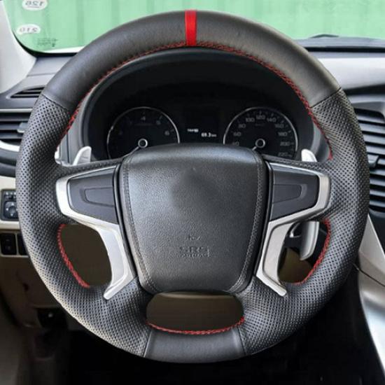 Чехол на руль для Mitsubishi Pajero Sport III 2015 2016 2017 2018