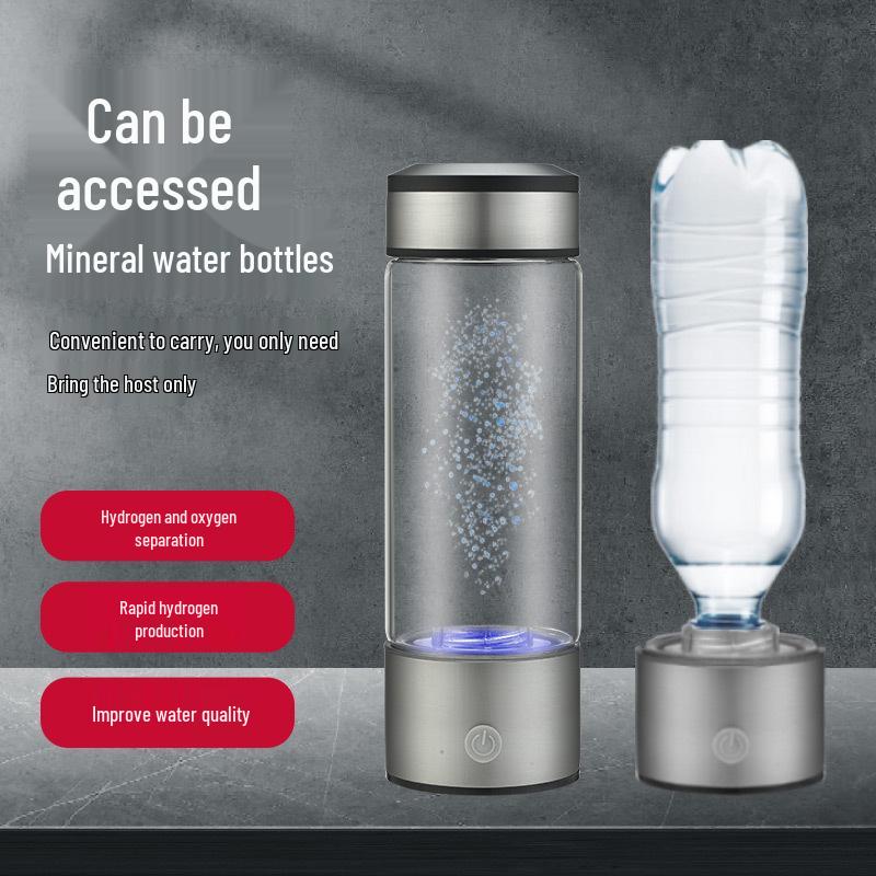 Intelligenter wasserstoffreicher inhalierbarer Wasserbecher mit elektrolytischer Funktion - Geschenkbox-Edition
