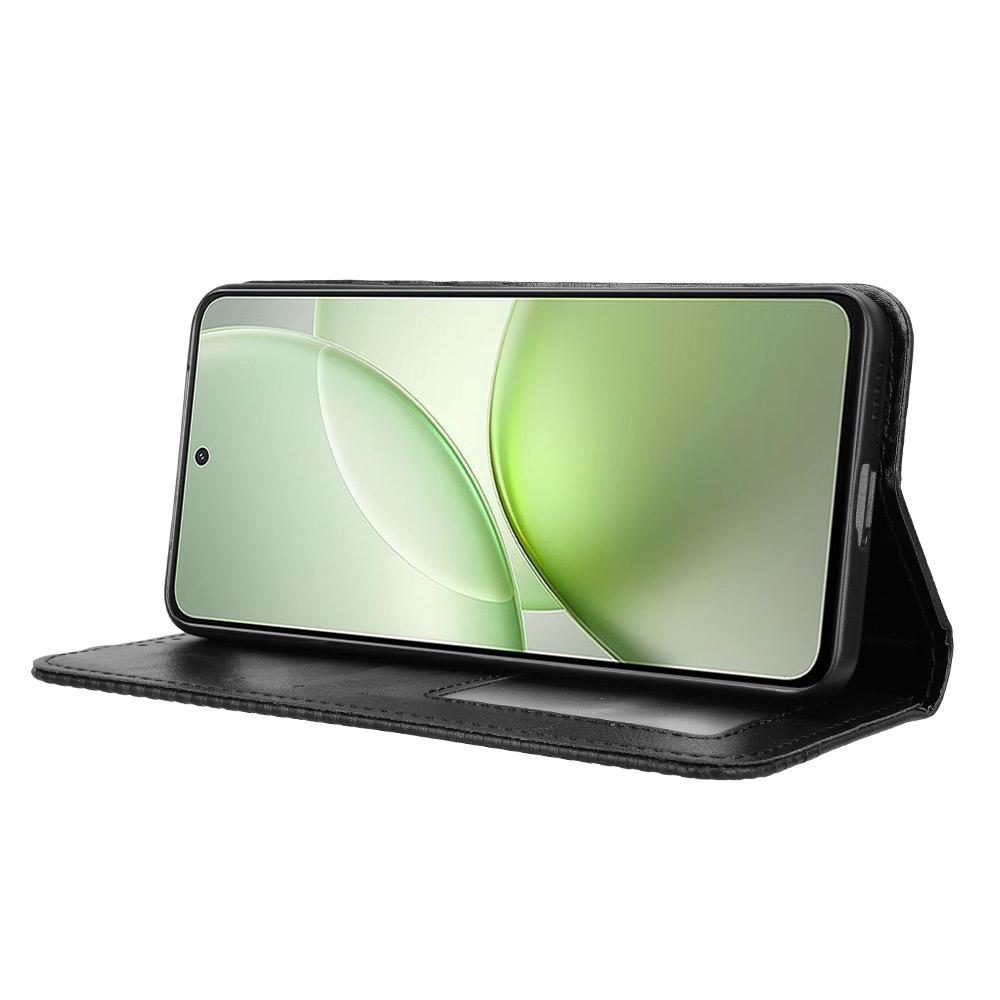 For vivo Y400 5G/vivo Y400 4G Leather Case Wallet Stand Retro Texture Phone Cover