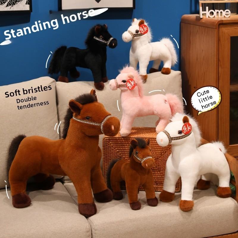 Plush Horse Toy With Pp Cotton Filling For Children And Gift Giving
