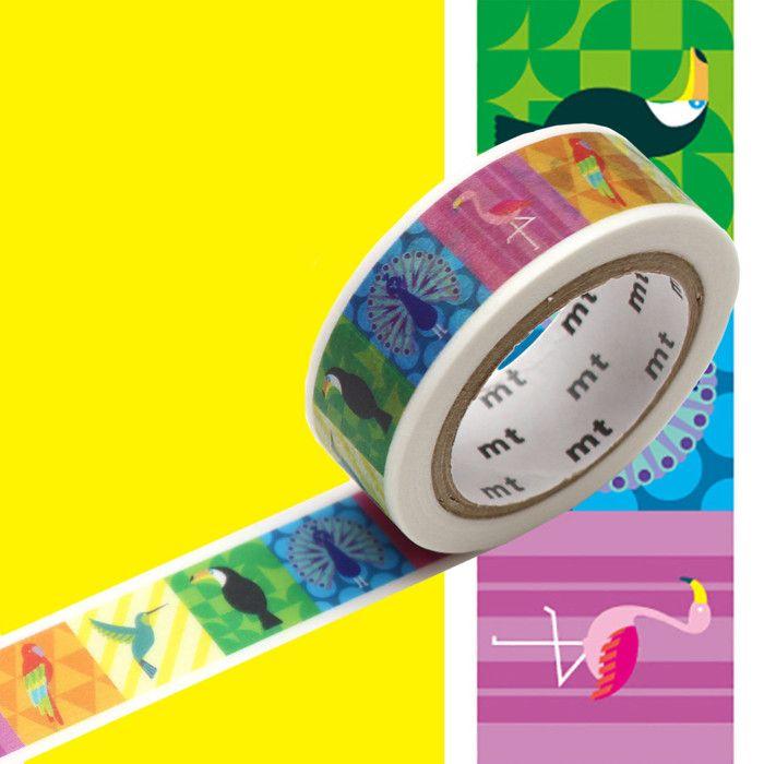 Masking Tape MT EX Multicolored Birds