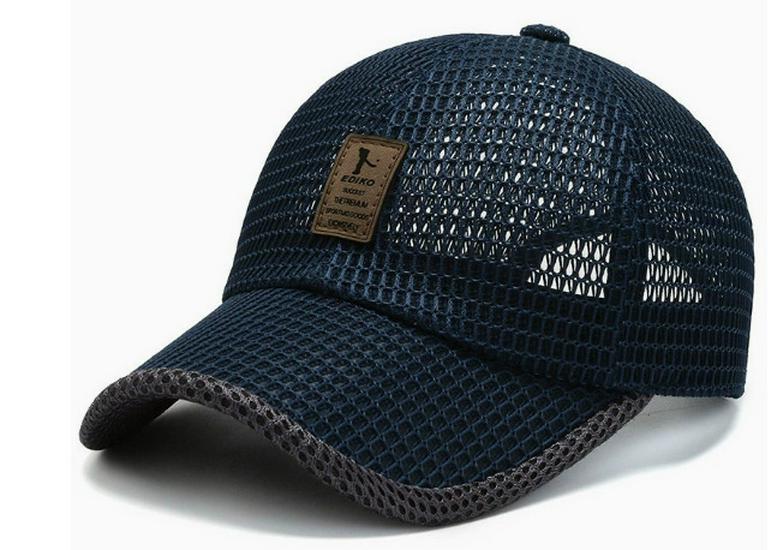 Korean Style Trendy Unisex Mesh Baseball Cap - Sun Protection Shade Hat & Fishing Duckbill Cap