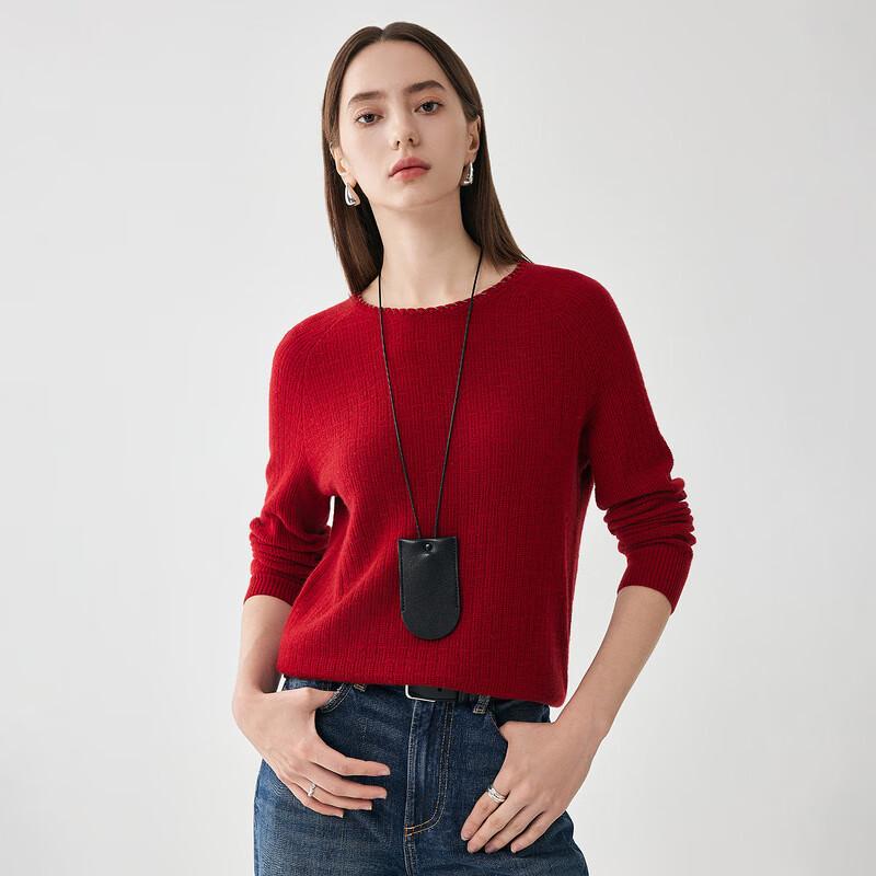 Zhaojun 2025 Autumn/Winter Women's Round-Neck Wool Sweater