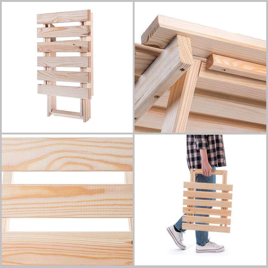 KADAX Coffee Table for Sunbeds Natural 39x37cm