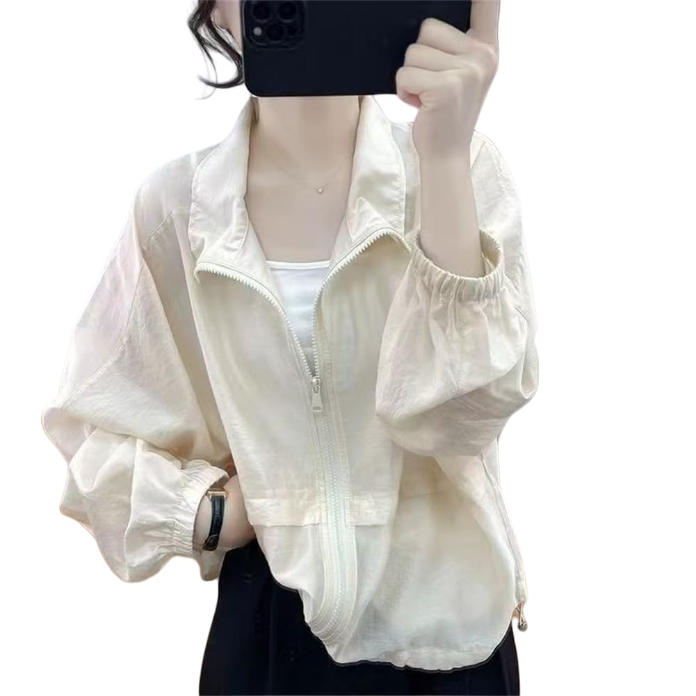 WURHUDC Sheer Lightweight UV Sun Long Everyday Commuting Hoodie, Outerwear, Protection, See-Through Jacket, Thin, Spring, Summer, Autumn, Women's Top,