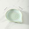 Stove Side Spoon Rest Dish for Home Cooking, Plain Look Rest with Ridged Middle and Sauce Saving Tip for Counters