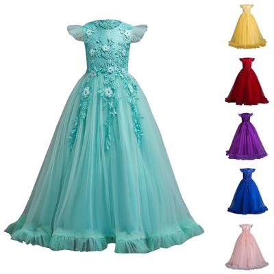 Princess Skirt Φόρεμα για κορίτσια Παιδικό Διχτυωτό Μακρύ Φόρεμα Παιδικό Μεσαίο και Μεγάλο Παιδικό Διχτυωτό Δαντελένιο Επίσημο Φόρεμα