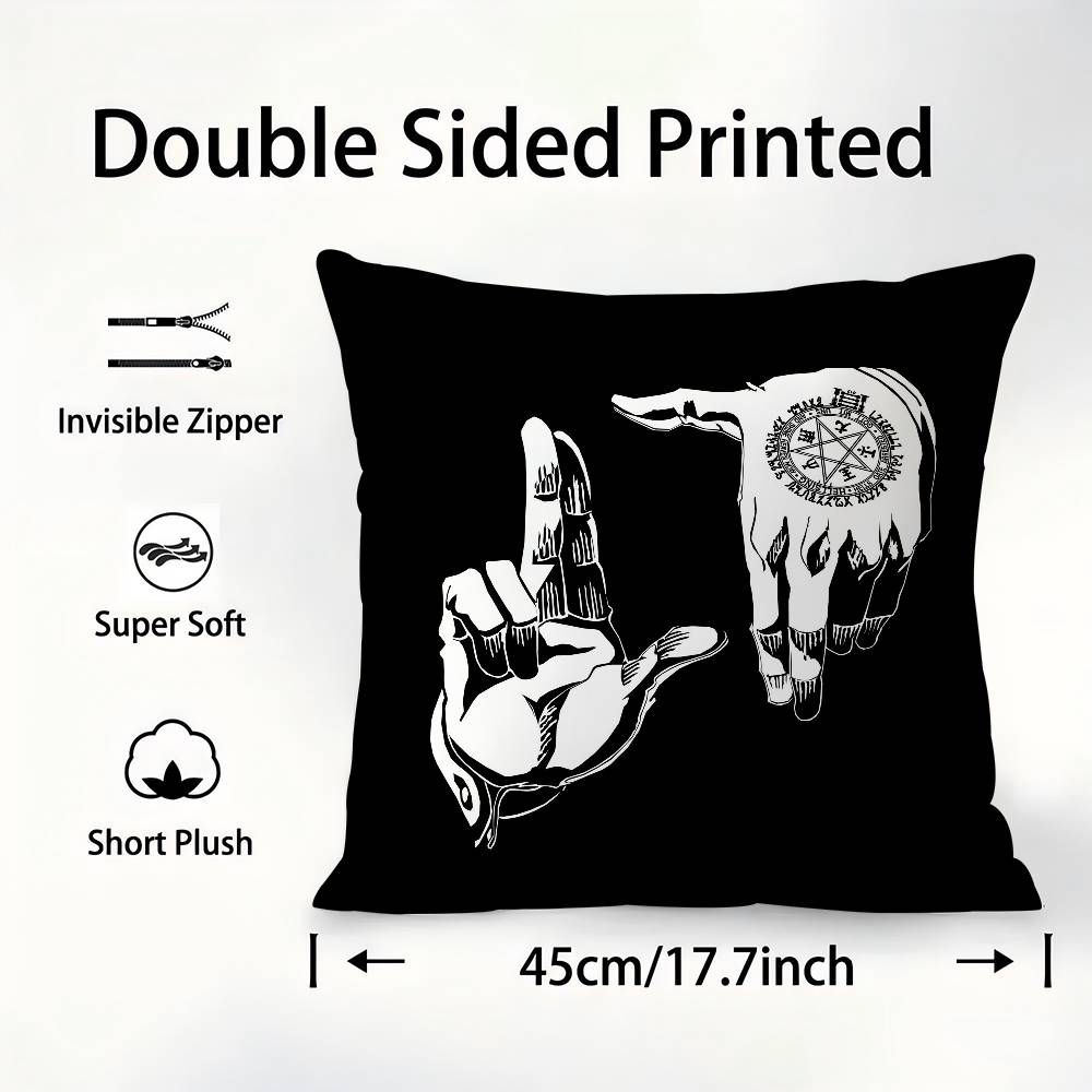 H-Hellsing A-Alucard Pillow Case Sofa Decorative Home Double-sided Printing Short Plush Cushion Pillow Cover Holiday Gift
