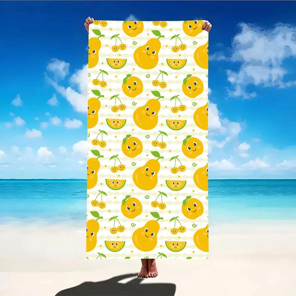 Print Beach Towel Portable Quick Fast Dry Sand Outdoor Travel Swim Blanket Floral Print Mat Personalization Stripes Towel