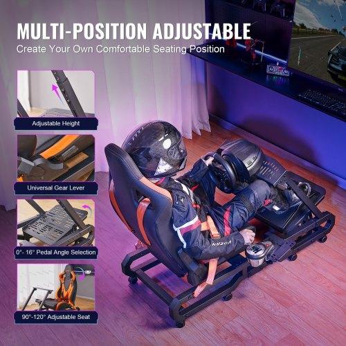 VEVOR Heavy Duty Racing Wheel Stand for Logitech G923/G920/G29 Max Load 150 Kg