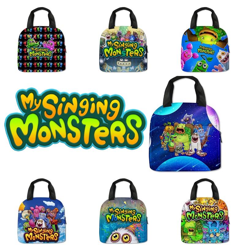 Cute My Singing Monsters Lunch Tote For Elementary School Children
