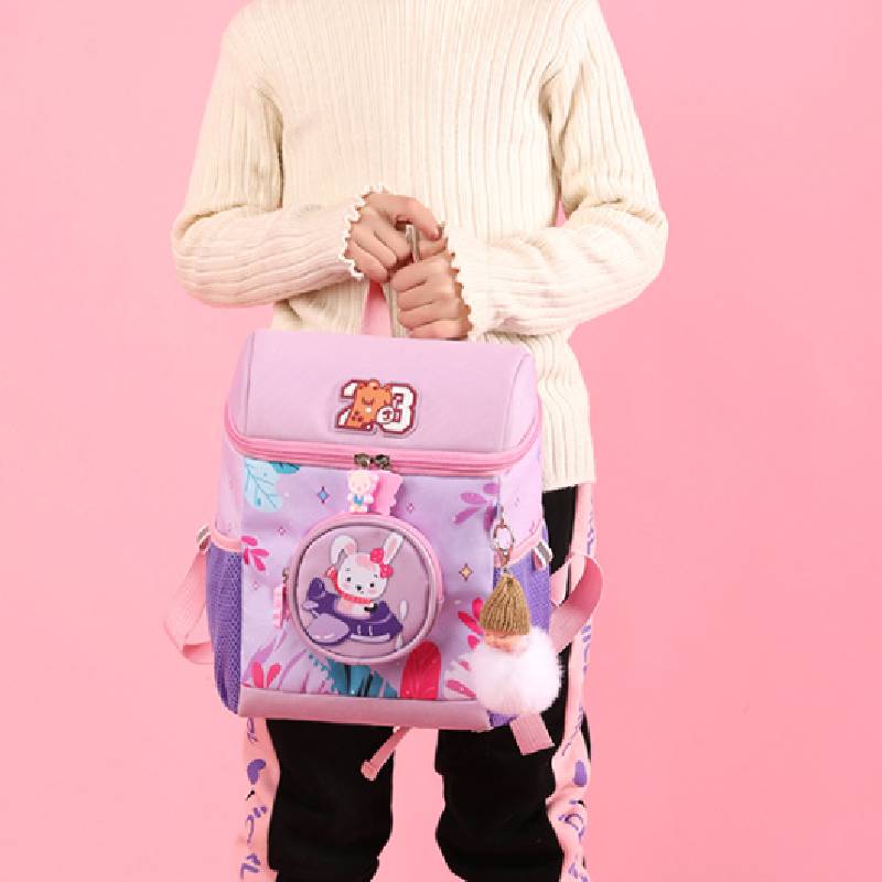 Children Bag School Backpack Sleeping Plush Doll Animal Pattern Pendant Nylon