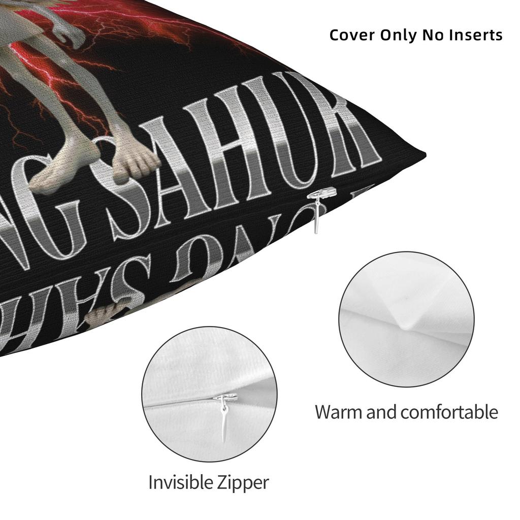 Pillow Cover Performance Tung Tung Tung Sahur Italian Brainrot Funny Pillow Case For Living Room Bed Chair Pillowcases
