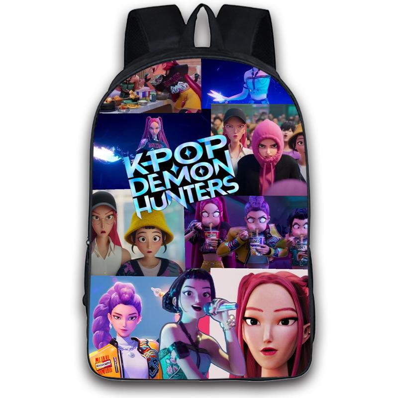 Kpop Demon Hunters Backpack Boys Girls Zoey Mira Rumi Bookbag Knapsack Schoolbag Rucksack Travel Backpacks Birthday Gifts