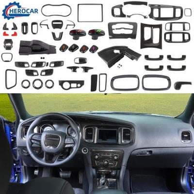 Carbon Fiber Dash Panel Cover Trim Kit for Dodge Charger 2015+ Inner Accessories