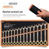 Green Forest Dual-Purpose Wrench Set: No. 10 & No. 13 Plum Blossom Open-End with Solid Wrench Board.