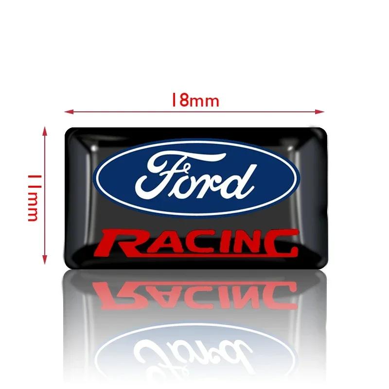 Car Sticker Ford 10PCS Car Steering Wheel Button Multimedia Sticker Logo Decals For Ford Fiesta EcoSport Escort Focus 1 2 3 Mk2