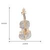 Violin Anti-glare Brooch High-end Women's Suit Corsage Cardigan Shawl Buckle Korean Fashionable and Elegant Brooch