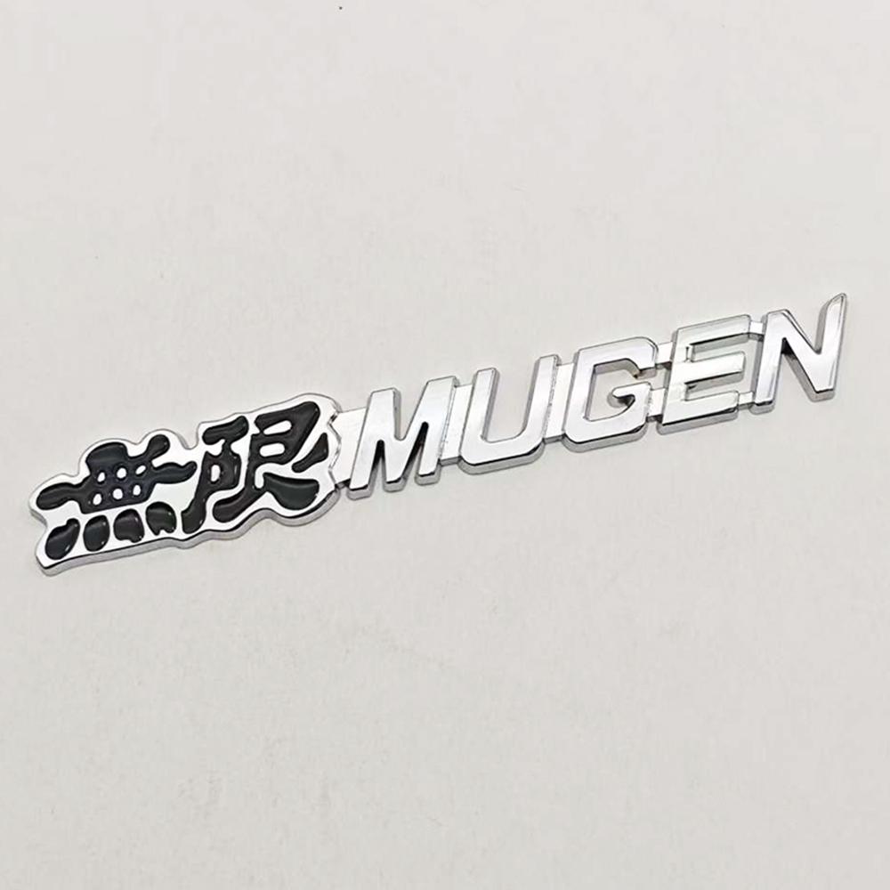 1pc 3D Metal Car Styling Logo Mugen Power Sticker Emblem Rear Badge Chrome Decal For Car Trunk For Honda Civic Accord CRV