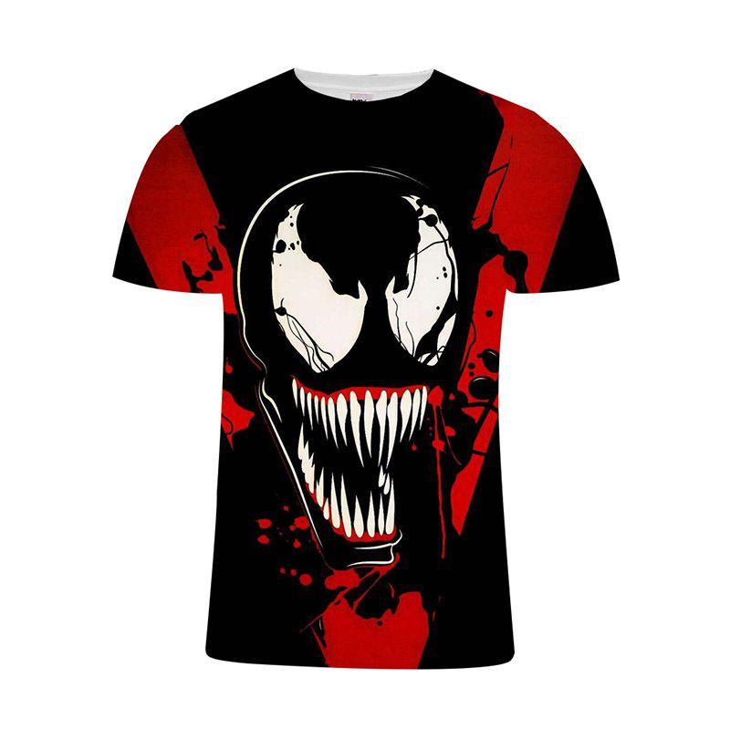 Stylish Women Men Movie Venom Comic Print Casual 3d T-shirt For All Seasons