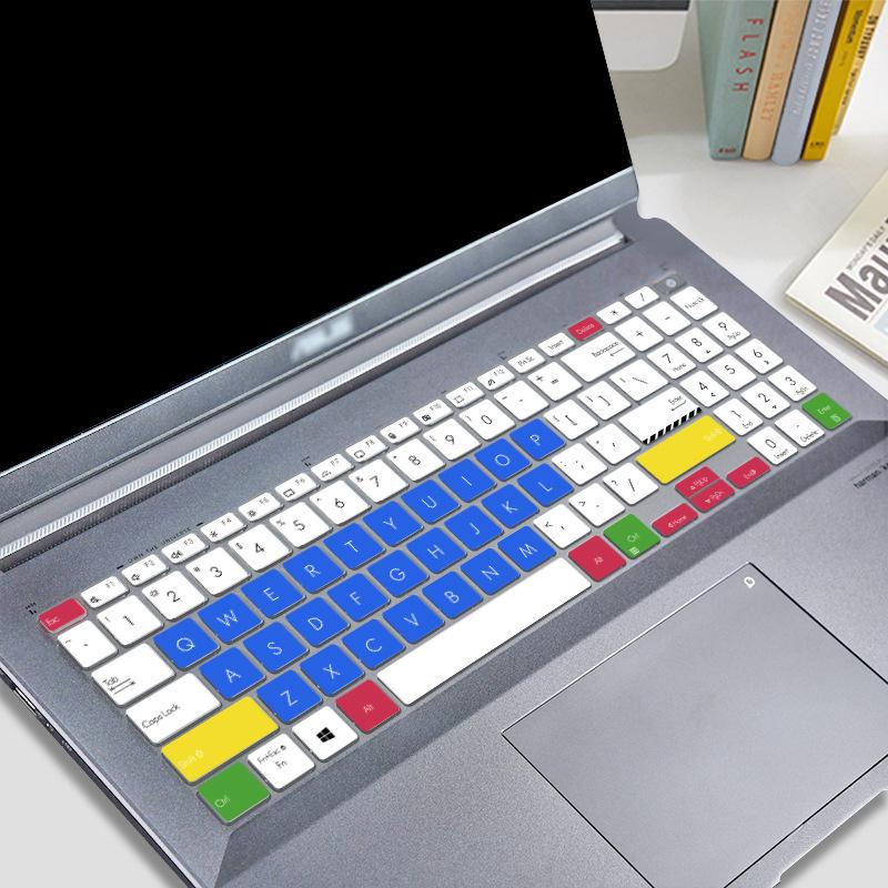 Silikonová ochranná fólie na klávesnici pro ASUS Vivobook Pro 15 Kryt klávesnice pro ASUS Vivobook Pro 15