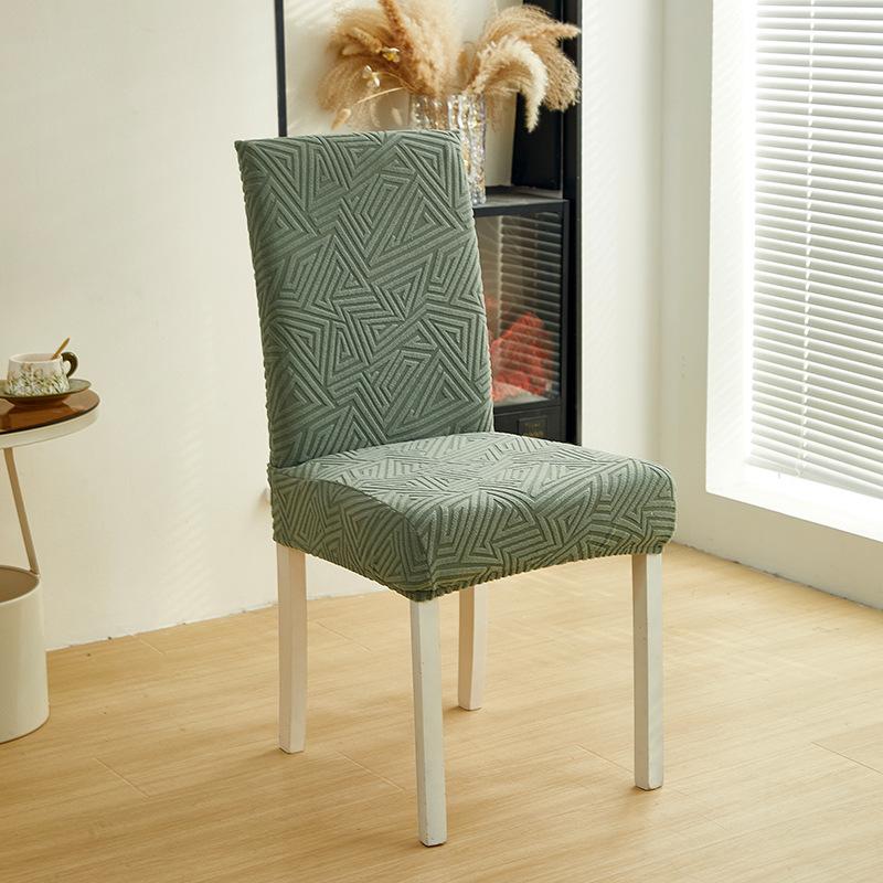 Thickened Skirt-Free Chair Cover All-Inclusive Elastic Backrest Seat Integrated Dining Chair Protective Cover Household