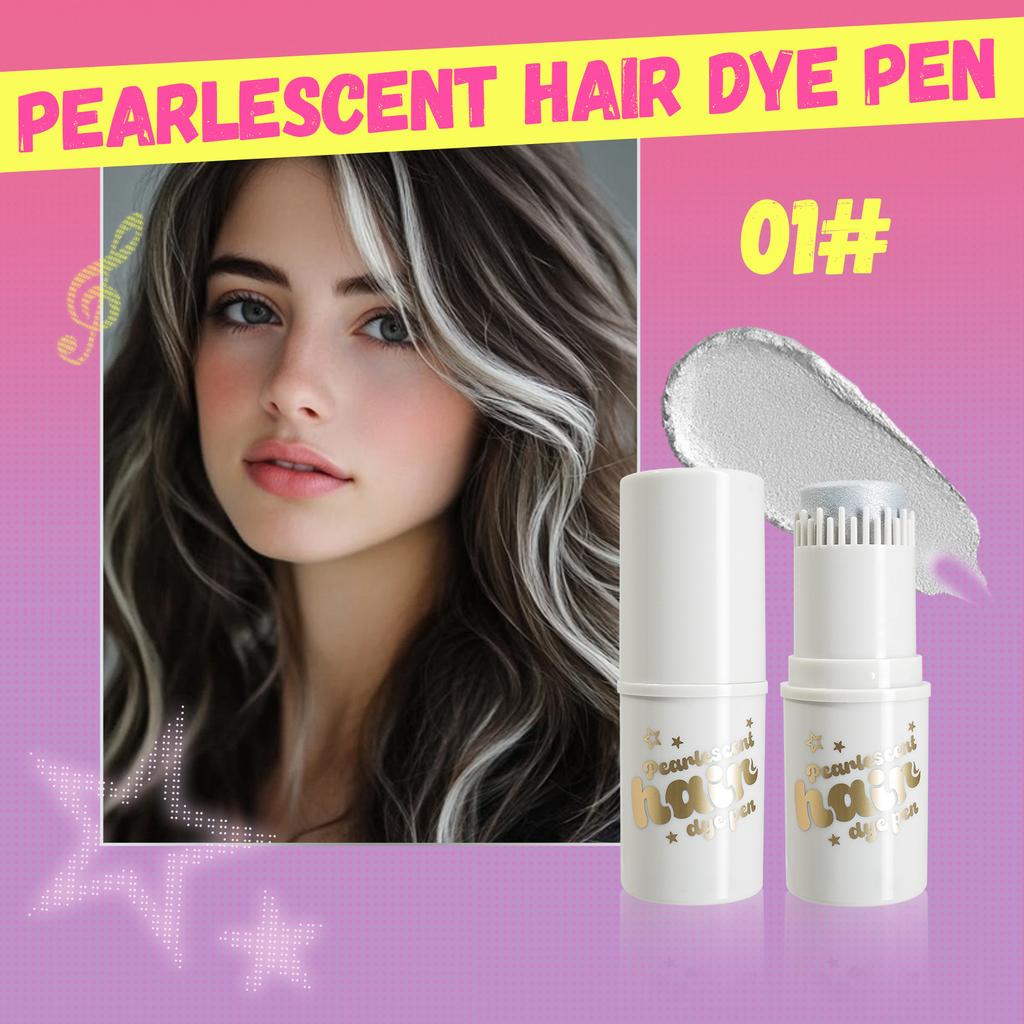 MLSMILE Temporary Hair Color Stick - Glitter Hair Pen for Hair Styling, 12g