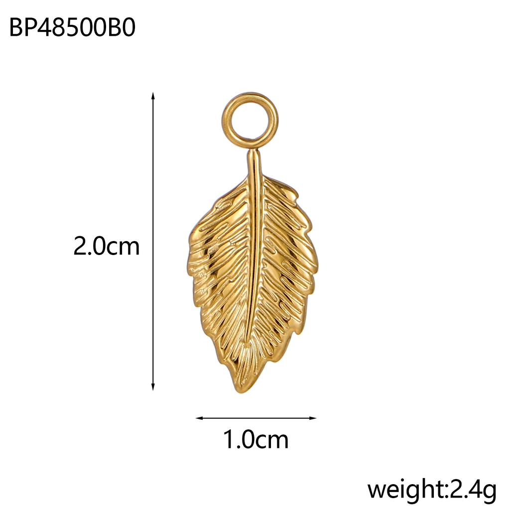 CARLIDANA Fashion Leaf Stainless Steel Charms Leaves Pendants DIY Drafts Fashion Jewelry Accessories Necklaces Jewelry Making