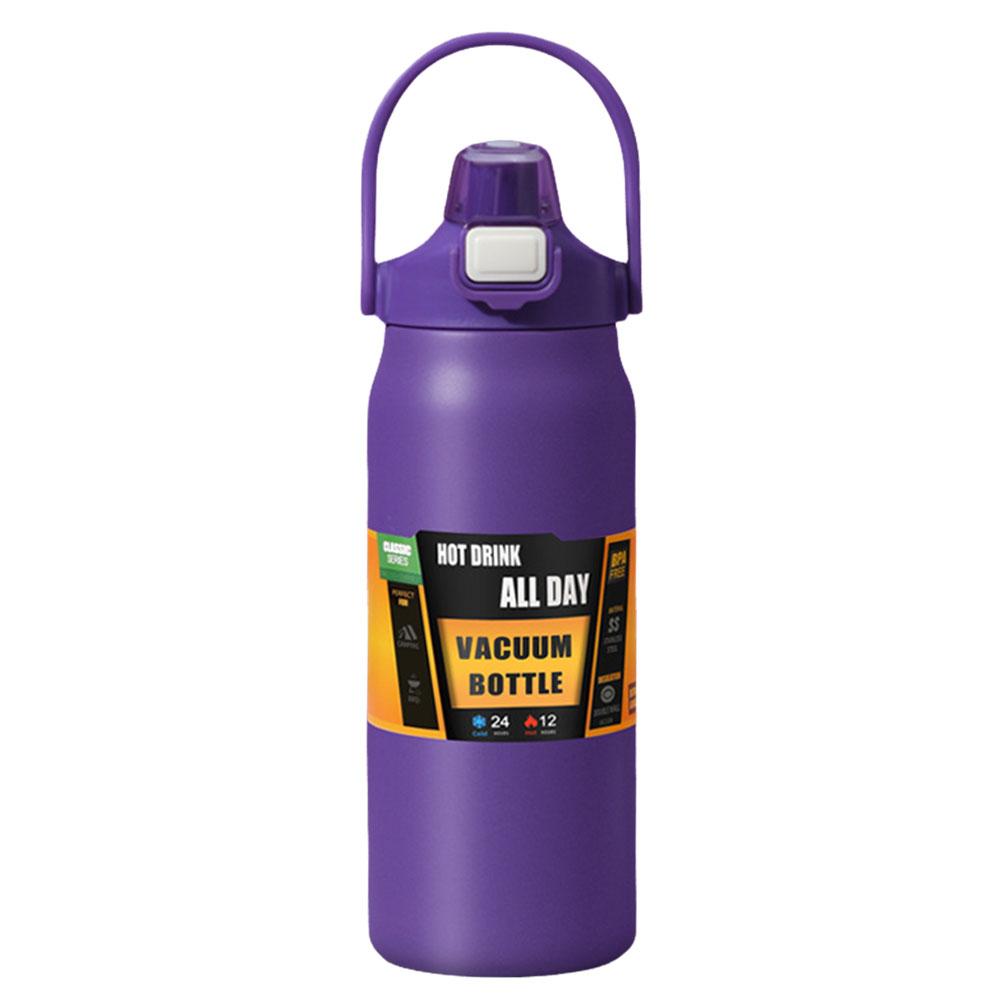 1200ml Insulated Bottle Stainless Steel Cold and Hot Water Bottle Wide Mouth Opening Portable Tumbler for Outdoor Travel
