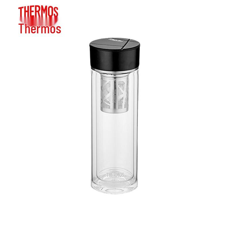 THERMOS Beam Series Double-Layer Tea Infuser Glass Bottle