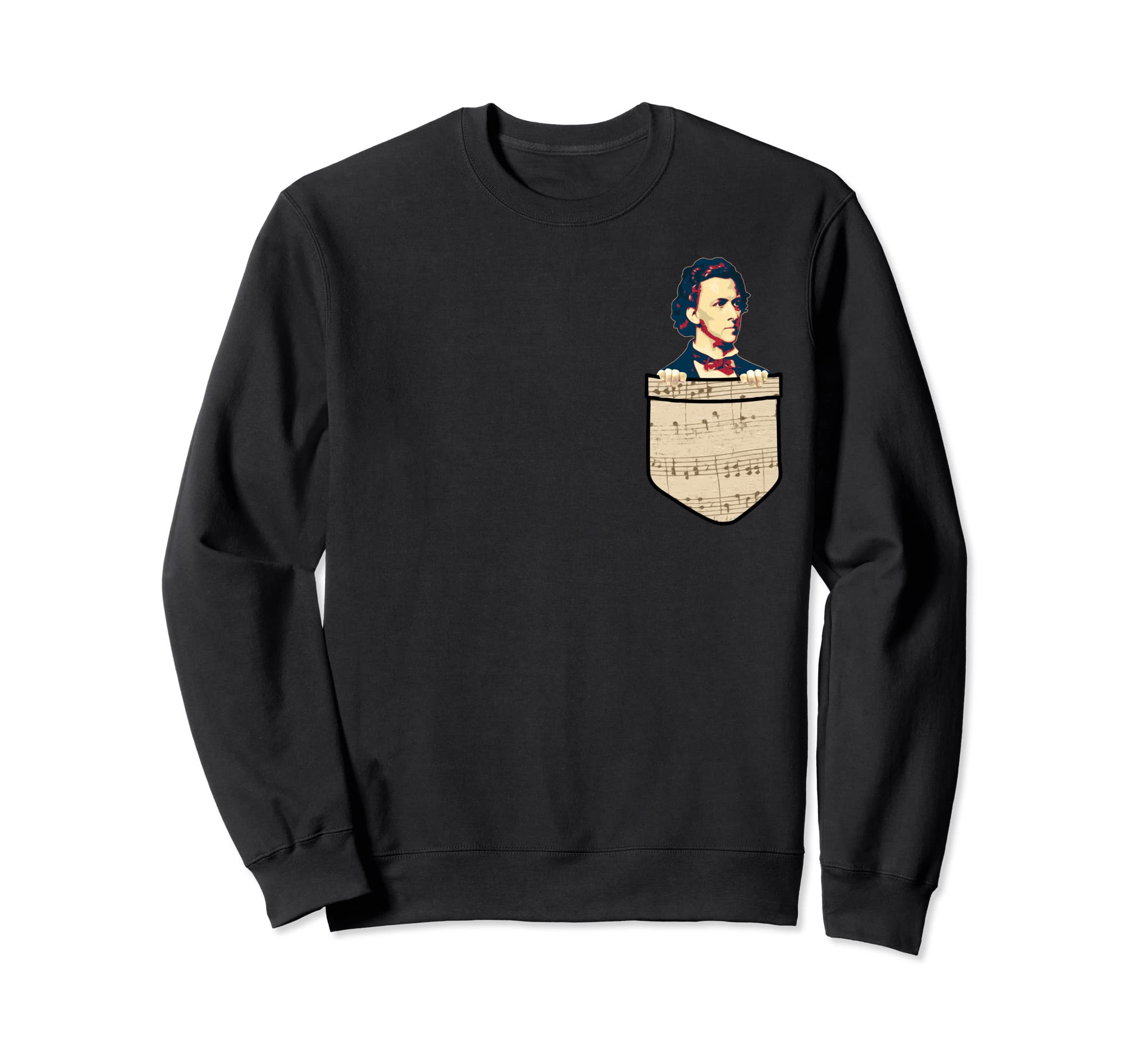 Ретро-толстовка с пропагандистским принтом Фредерика Шопена