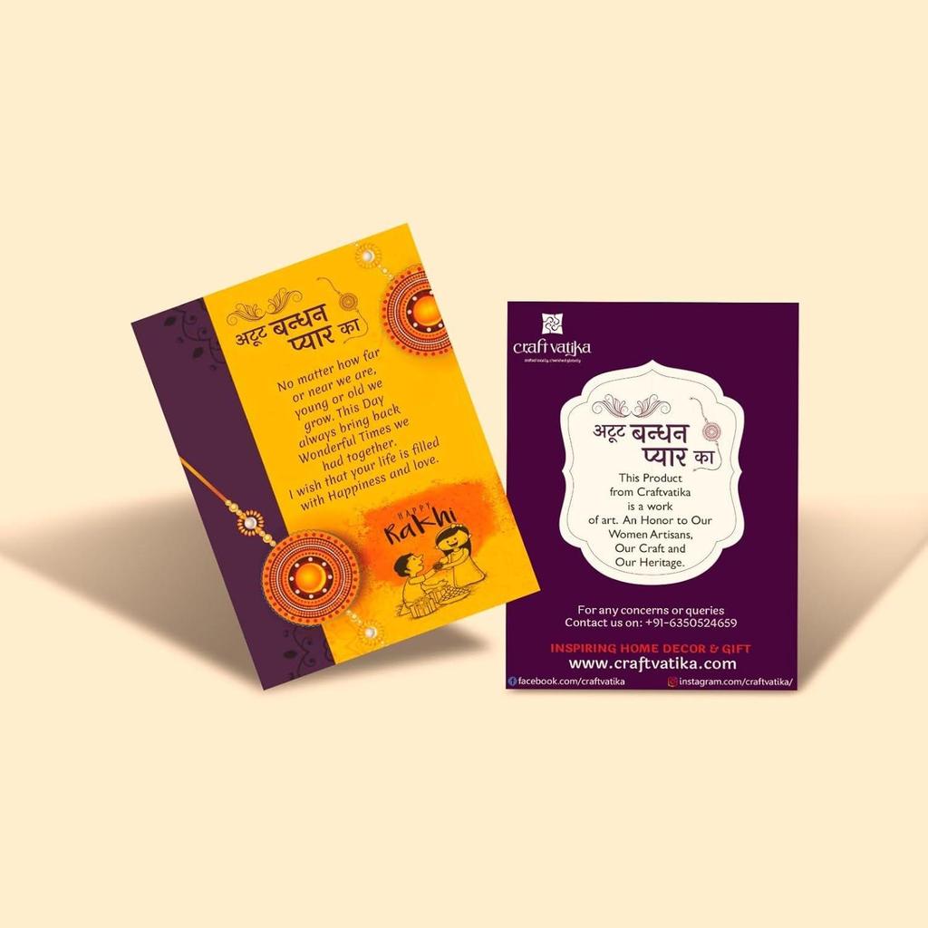 Rakhi for Brother with Shiv Shiva Idol Showpiece-Rakhi Gift for Brother Bhaiya Bhabhi-Combo of 5 ( 1 Shiva Idol, 2 Rakhi, Roli Tikka, Greeting Card)